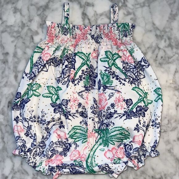 BABY DIOR NWOT GOLD BEAUTIFUL ROMPER 3M - Picture 8 of 10